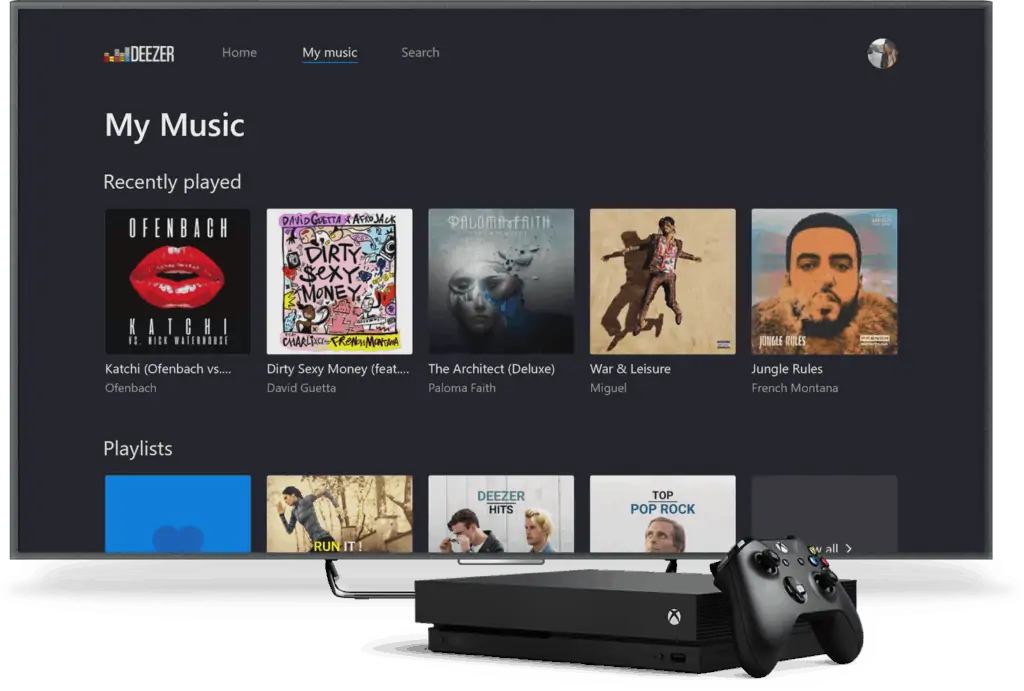 Deezer My Music on Xbox